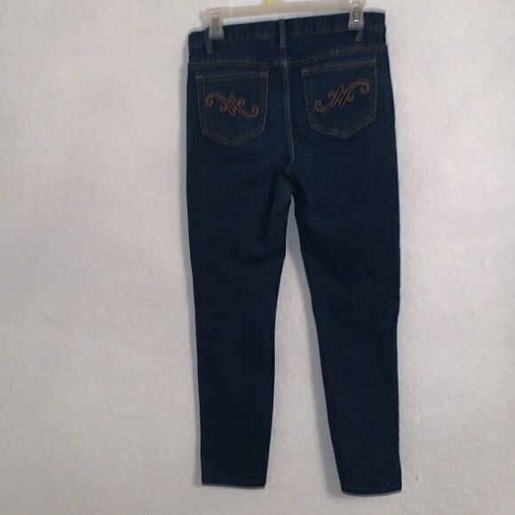 Jaclyn Smith Jeggings Dark Wash Size 6 - Picture 2 of 11